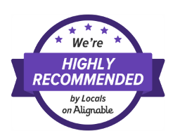 Highly Recommended by Locals on Alignable badge